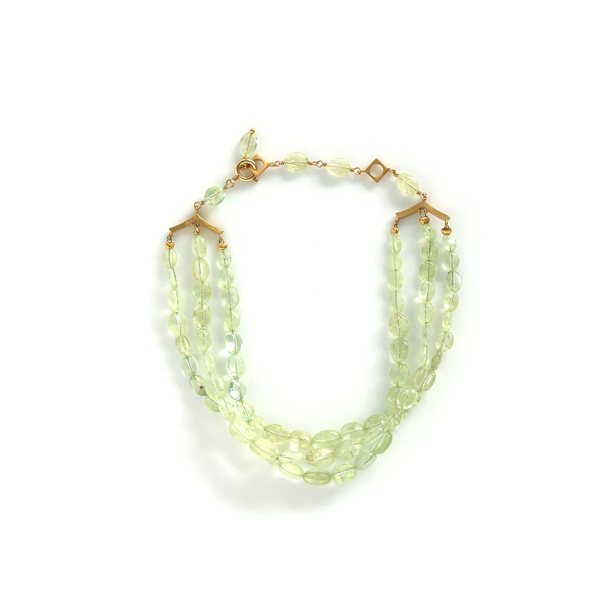 luxe Essence 3連ブレスレット　クリソベリルキャッツアイ